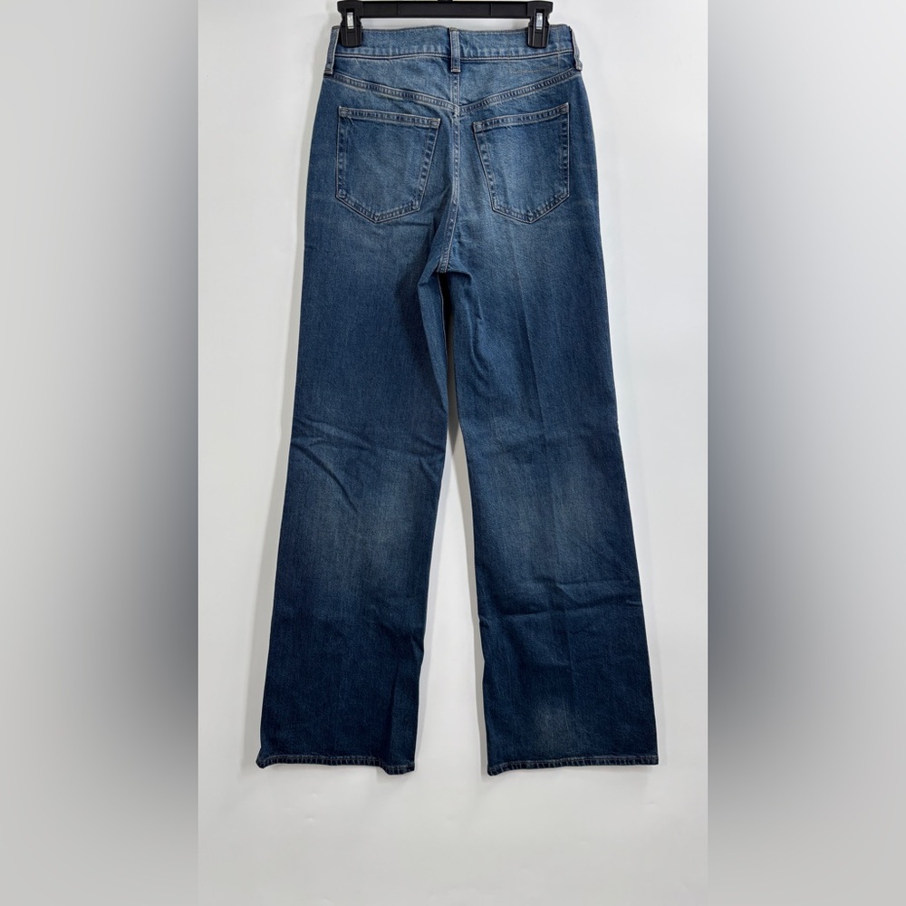 J.Crew Tall Denim trouser jean with velvet stripe 26-Tall - Picture 6 of 7